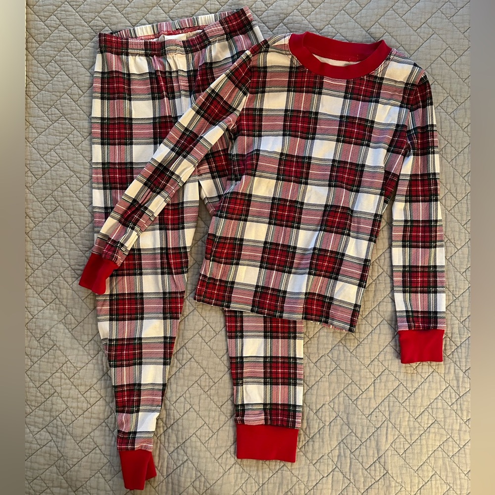 Pottery Barn Kids Red Plaid pajamas